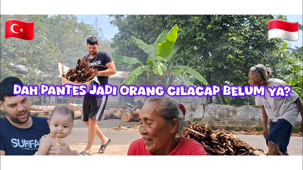 KEGIATAN SUAMI TURKI DI RUMAH MERTUA INDO DI CILACAP #mertuaindo #suamiturki