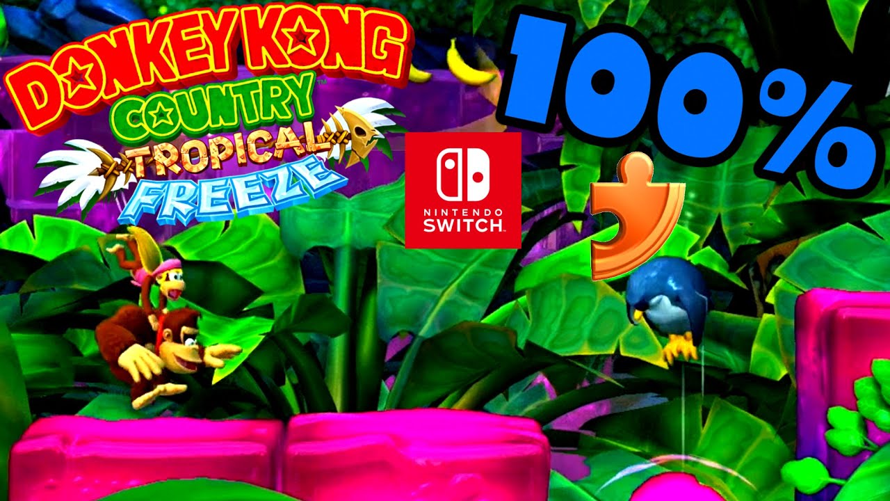 Donkey Kong Country Tropical Freeze 100% Walkthrough 🐵 5-5 Jelly Jamboree 🐵 Nintendo Switch