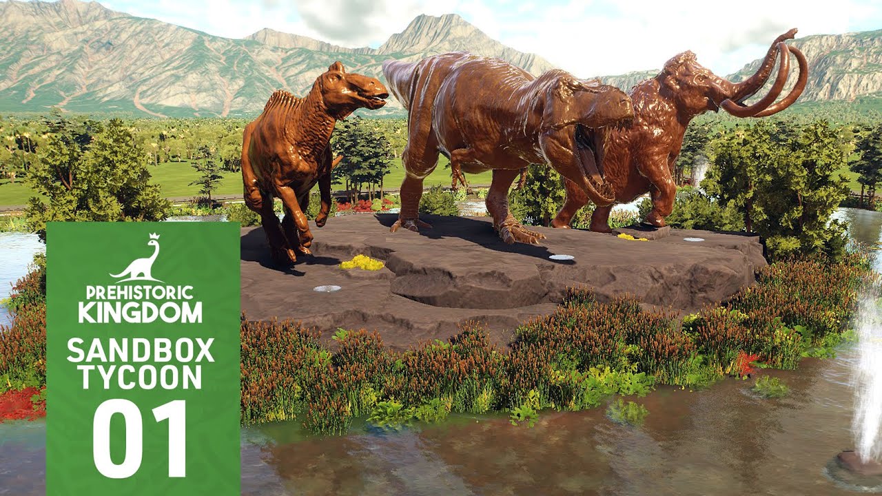 BUILDING A DINO PRESERVE| Prehistoric Kingdom EP 01 (Sandbox Tycoon Let's Play)