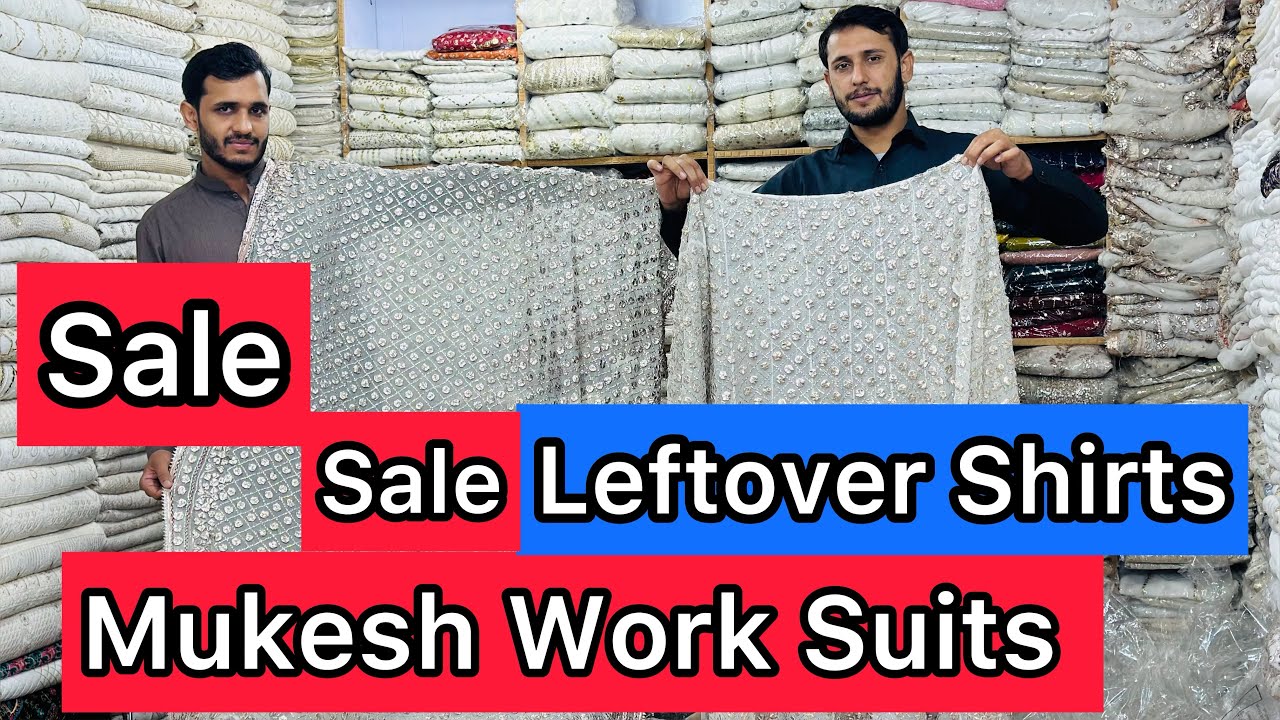 Mukesh Work Suit Sale 😍 Chikankari Leftover Shirts😍Gota Work Suit Sale 😍 Pure Banarasi Suit Sale