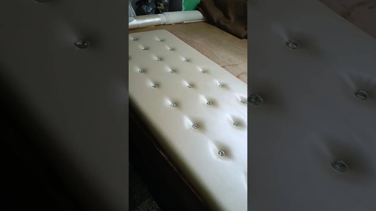 DIY easiest way to make simple bed headboard at home #diy #sofa #furniture #cushion #headboard