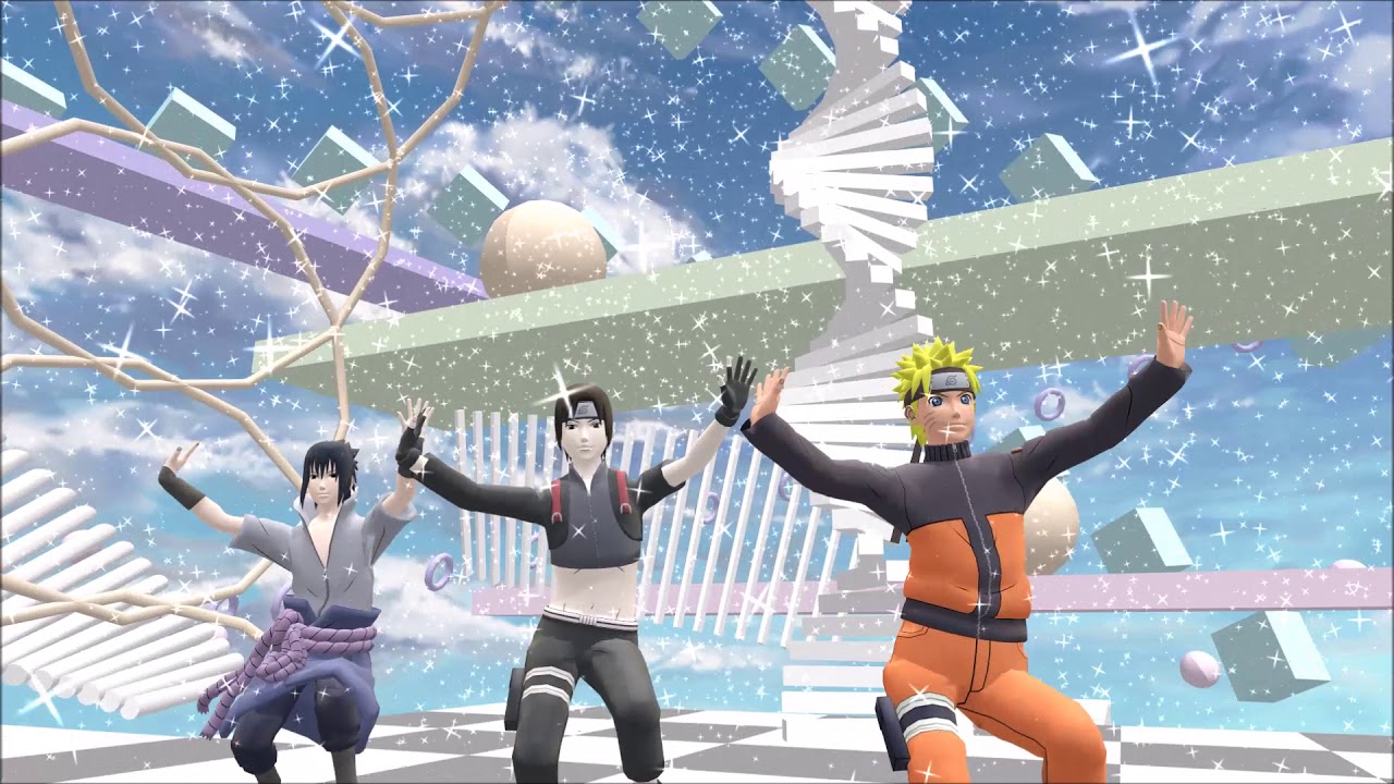 【 MMD Naruto 】 Gentleman - Sai, Naruto, Sasuke