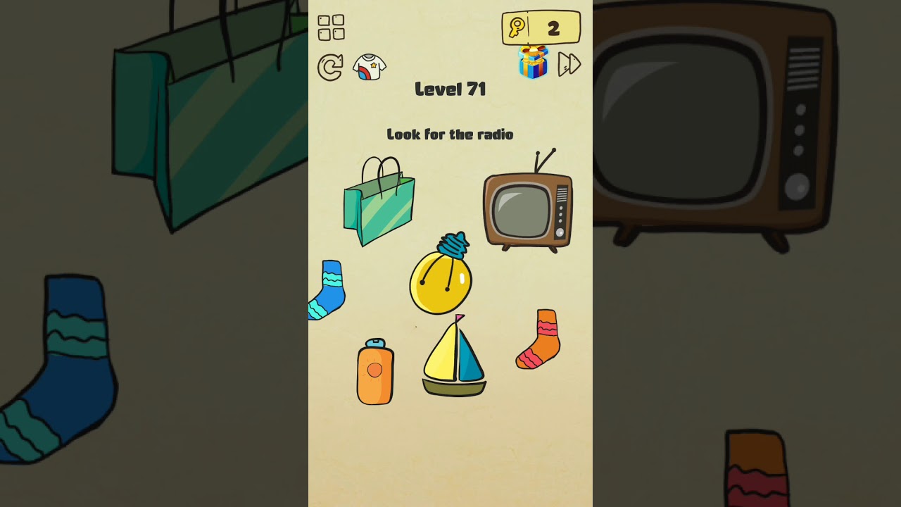Brain crazy level 71 Gameplay Solution
