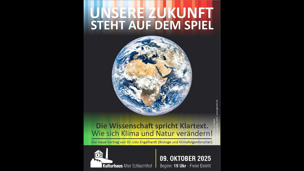 Klimavortrag Udo Engelhardt - im Alten Schlachthof Soest am 9. Oktober 2025  2