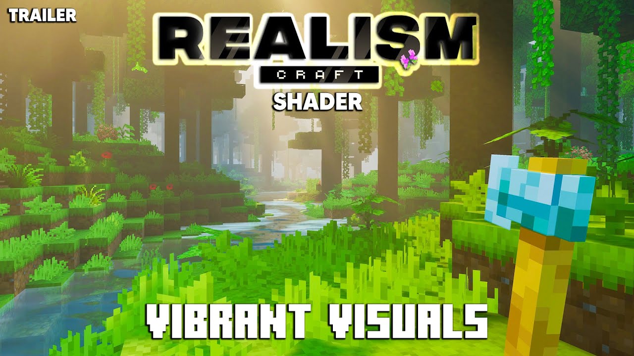 REALISM CRAFT CUSTOM VIBRANT VISUALS TRAILER in Minecraft Bedrock (shader)