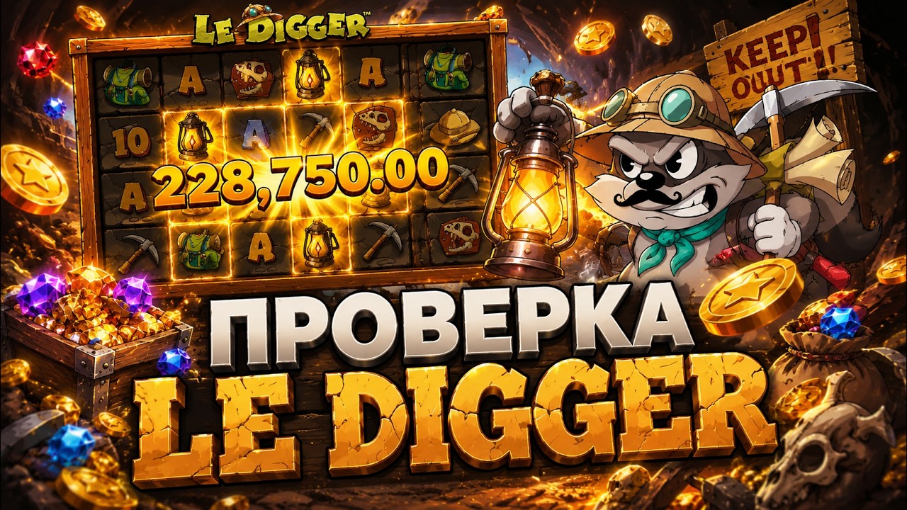 ПРОВЕРКА LE DIGGER! БОНУС БАЙ В НОВОМ АППАРАТЕ