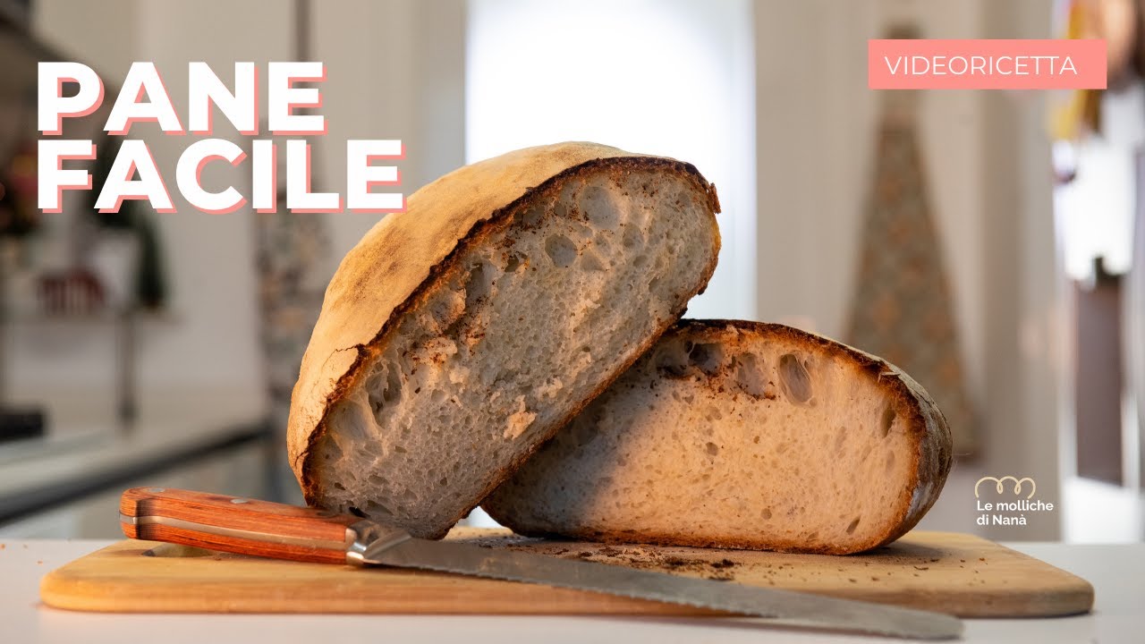 PANE FATTO IN CASA - ricetta FACILE - senza planetaria con lievito di birra