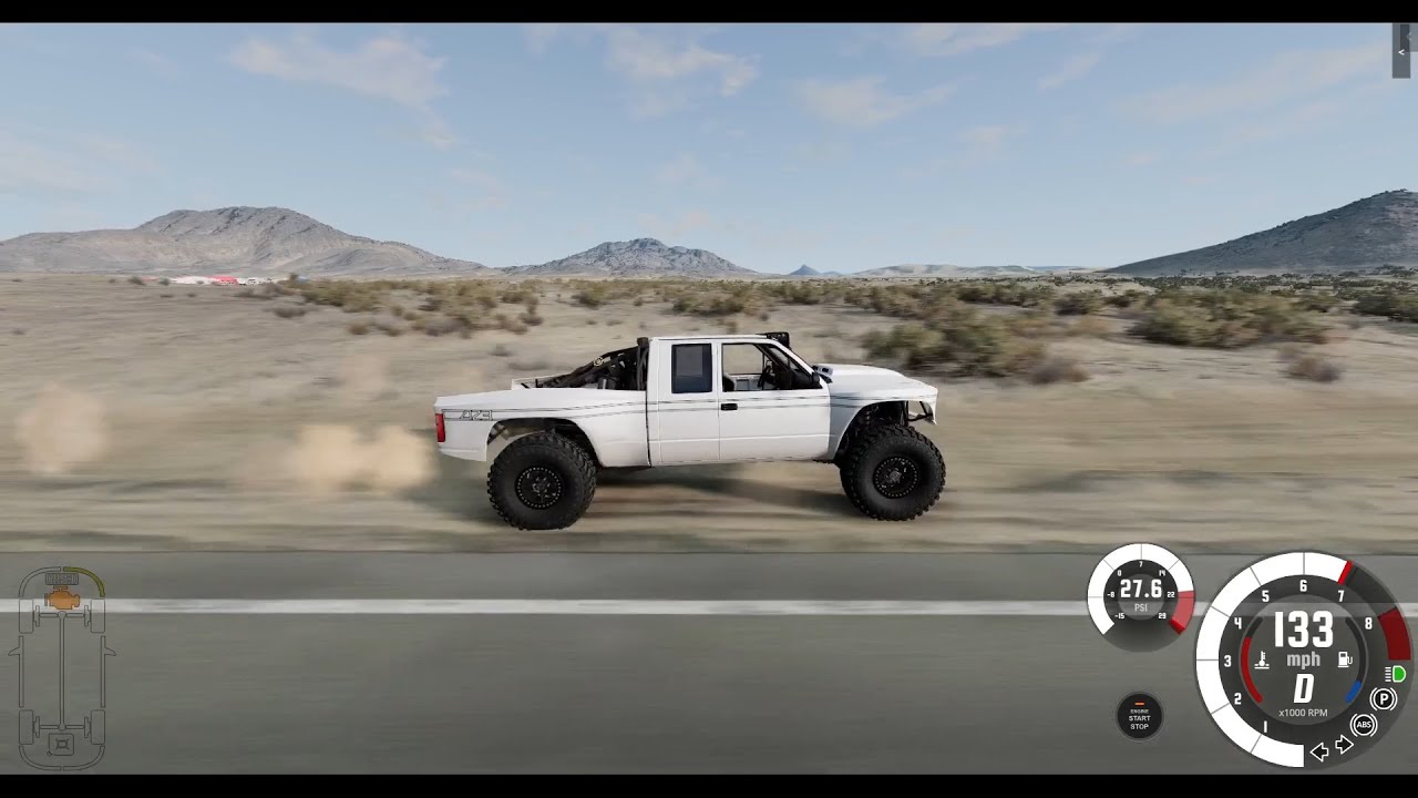 BeamNG - Supercharged V8 Pre-Runner Johnson Valley Loop!