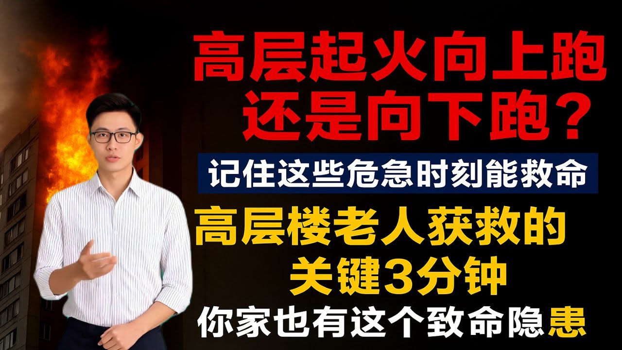 香港五级火警31楼老人活下来了！12楼住户却犯了这个致命错误  高层火灾黄金3分钟：摸门把手救一命？香港大火真相曝光  你家楼下棚架是「助燃天梯」？香港五级火警逃生法则全解析