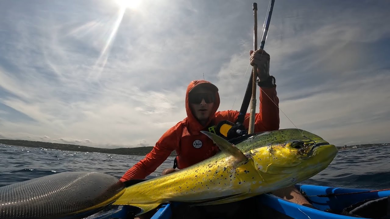 Kayak Fishing South Africa, Catch Clean Cook. Dorado/Mahi Mahi with my dad!