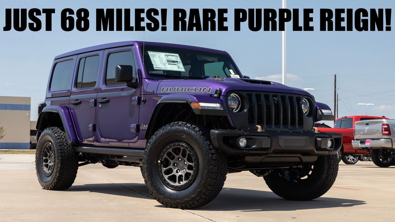 2023 Jeep Wrangler Rubicon 392 in Purple Reign (Just 68 miles!)