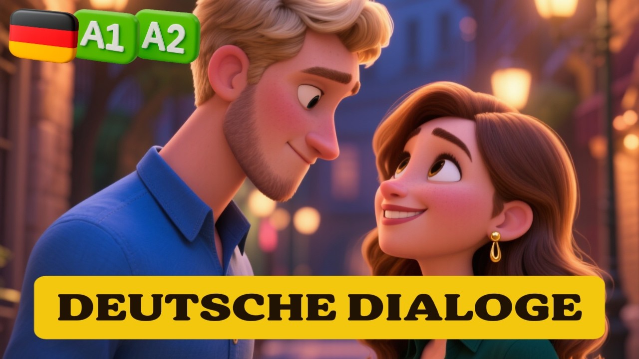 🎧 Настоящие немецкие диалоги | 2 повседневных разговора для учащихся уровня A1-A2