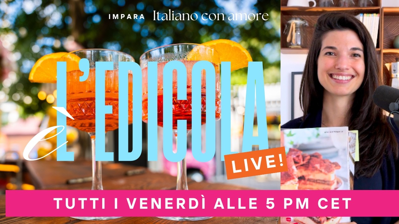 Italiano con amore in diretta - Live 06/02, 5 pm CET