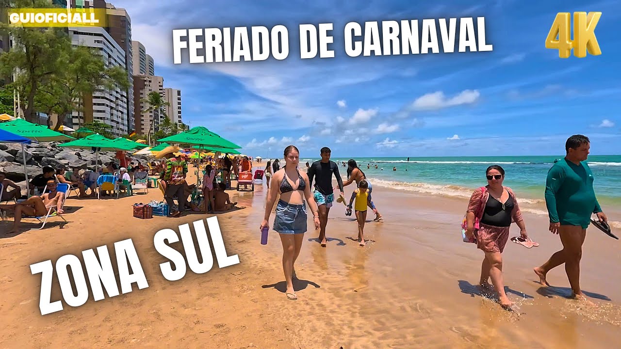 PRAIA DE BOA VIAGEM RECIFE PE FERIADO DE CARNAVAL 2025 ￼