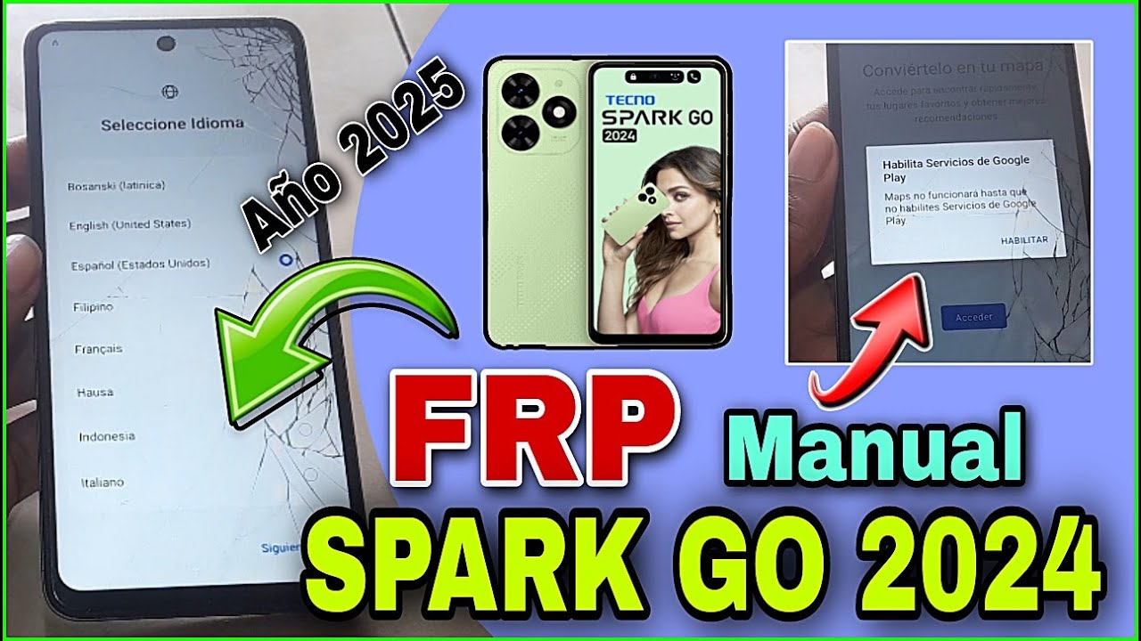 Frp TECNO Spark Go 2024 | Año 2025 FRP MANUAL TECNO