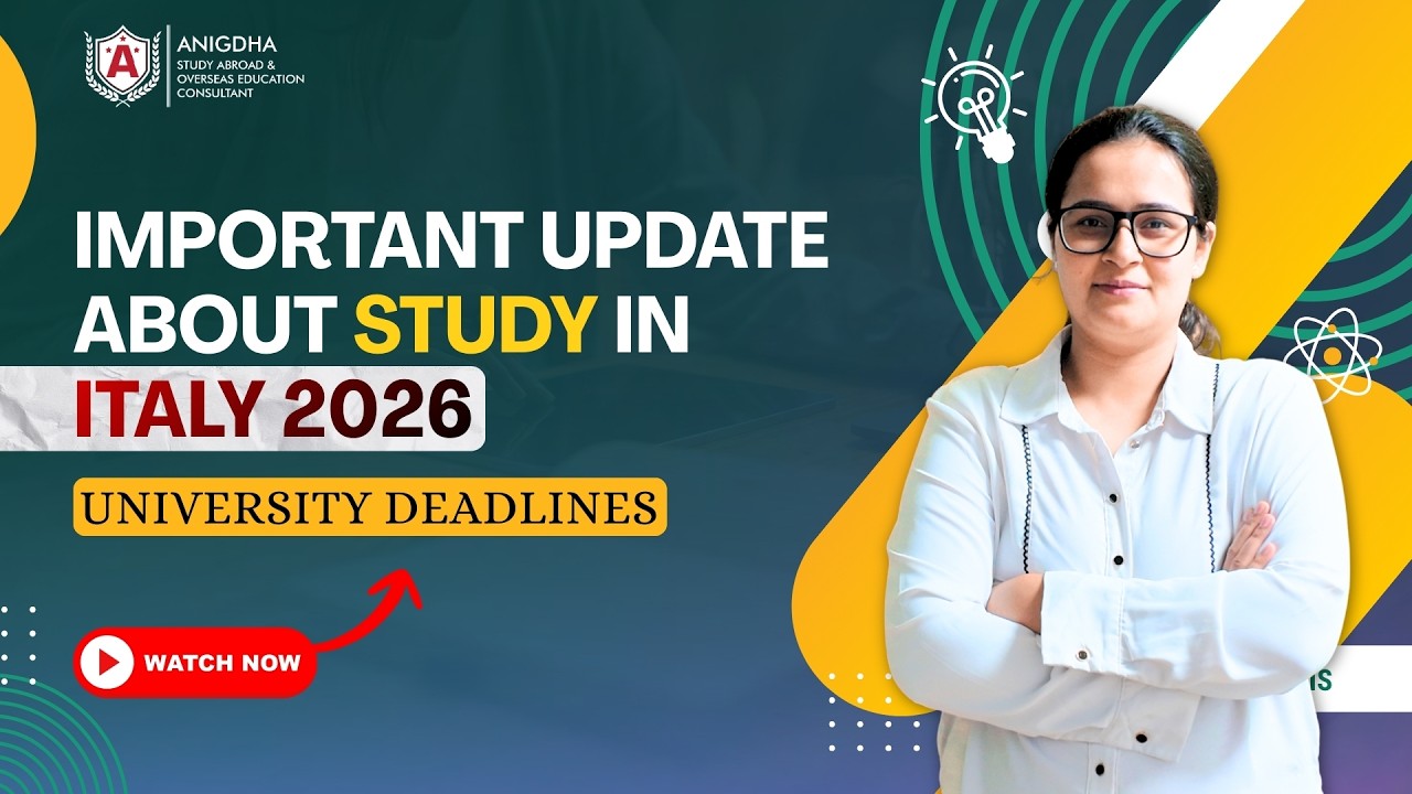 DEADLINES FOR ITALIAN UNIVERSITIES 2026 INTAKE || STUDY IN ITALY