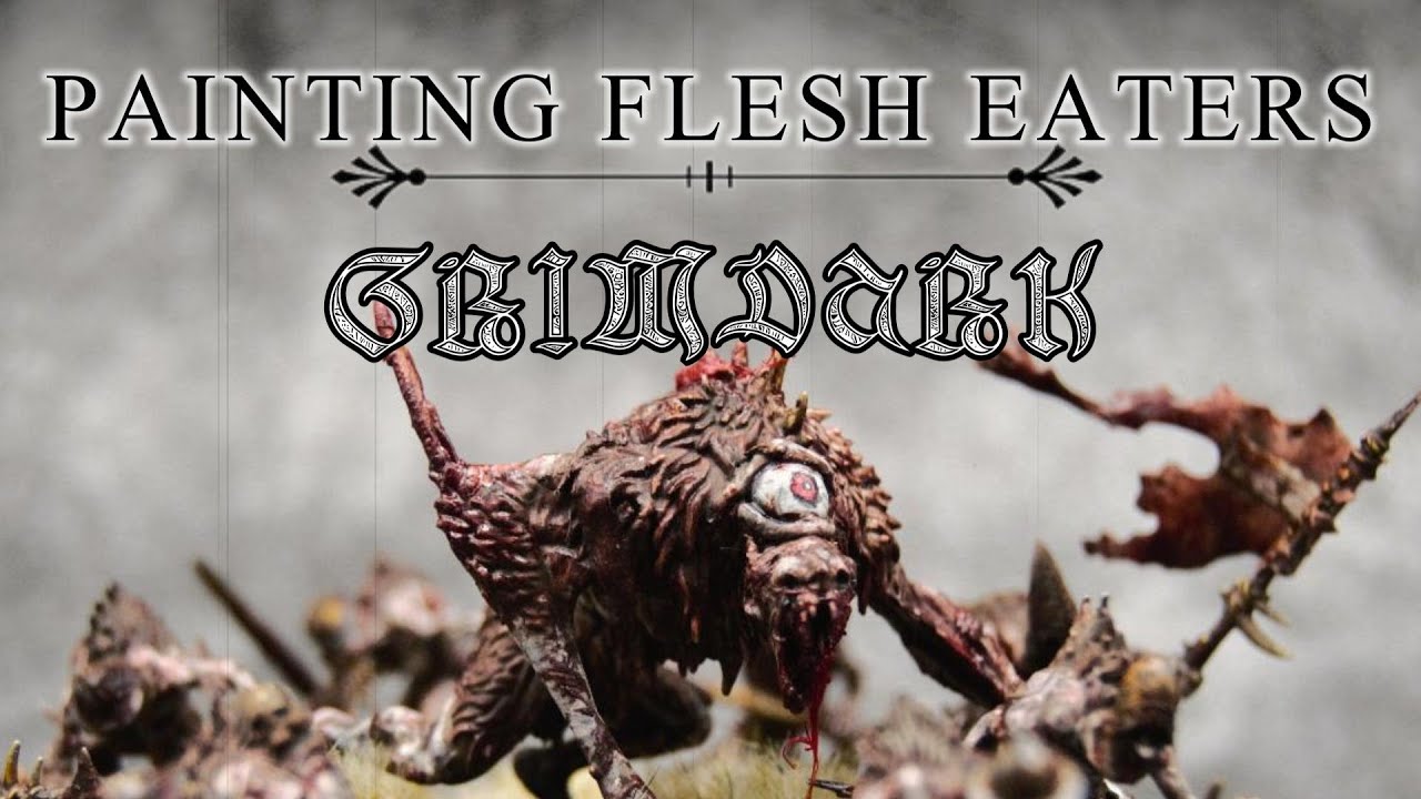 Painting and Converting Flesh Eater Courts in the GrimDark Style