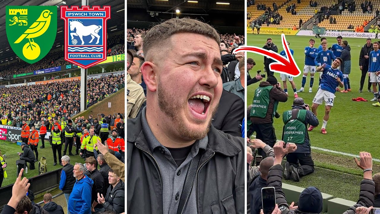 THE MOMENT IPSWICH TOWN BEAT NORWICH CITY AT CARROW ROAD!!!
