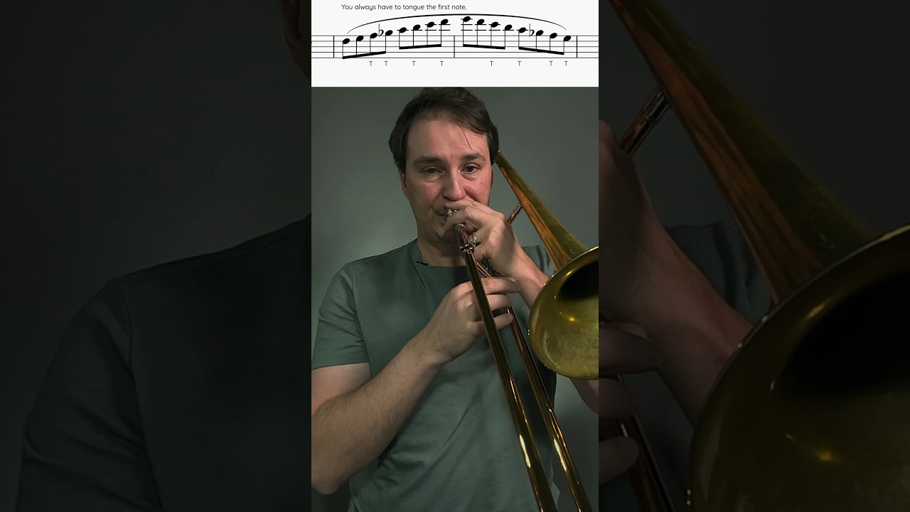 One of the most important techniques for trombone players. Natural Lip Slurs. #trombone #lipslurs