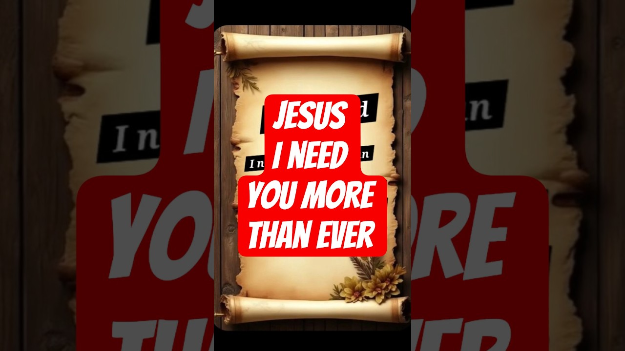 God, I need You More Than Ever | Talk to My Heart 