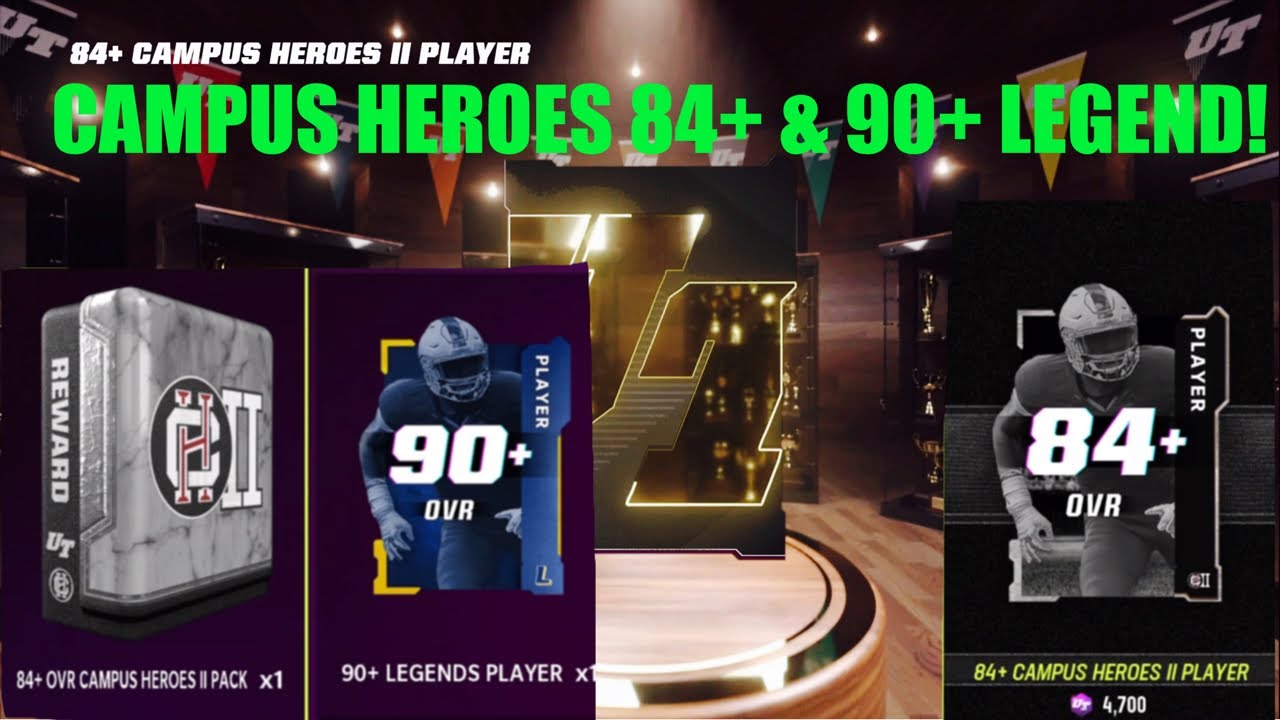 CAMPUS HEROES 84+ & 90+ LEGEND PACK! HUNTING FOR LTD CLOWNEY, Madden 23 Ultimate Team