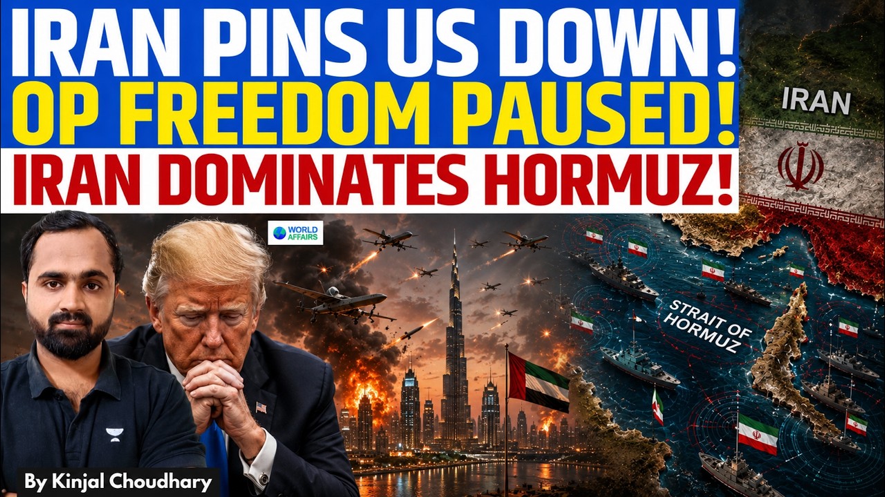 Trump Forced To Pause Project Freedom In Hormuz After Iran Escalation On UAE & US Warships | Kinjal