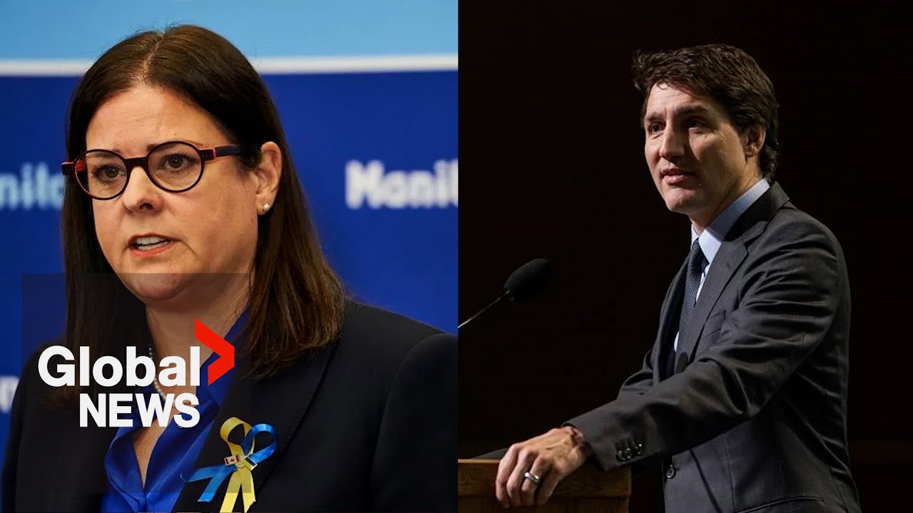 Trudeau, Stefanson announce Manitoba to have $10 a day child care starting in April | FULL