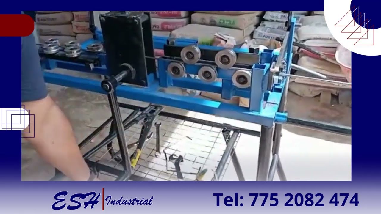 FUNCIONAMIENTO ESTRIBADORA MANUAL MAQUINA PARA HACER ESTRIBOS DE ALAMBRON