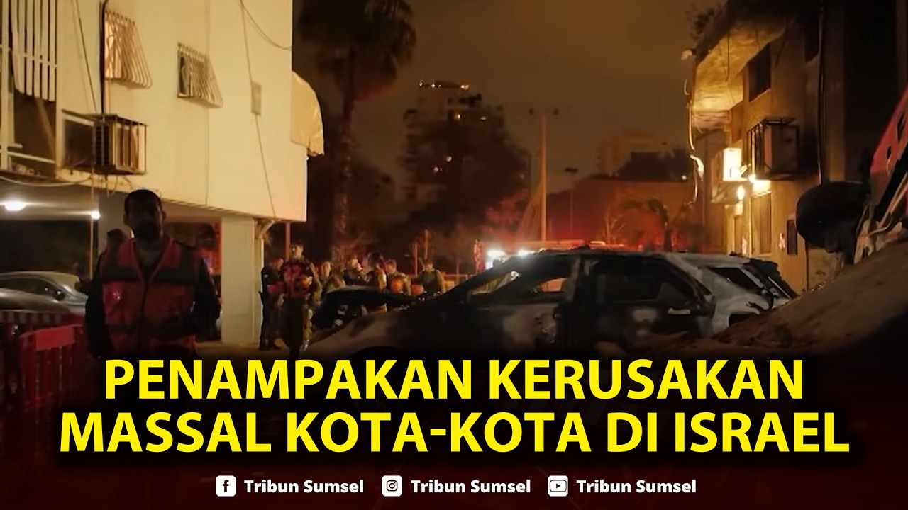 🔴Bom TANDAN IRAN HANTAM Sejumlah Kota di Israel secara Serentak: Apartemen Hancur, 100 Orang Luka
