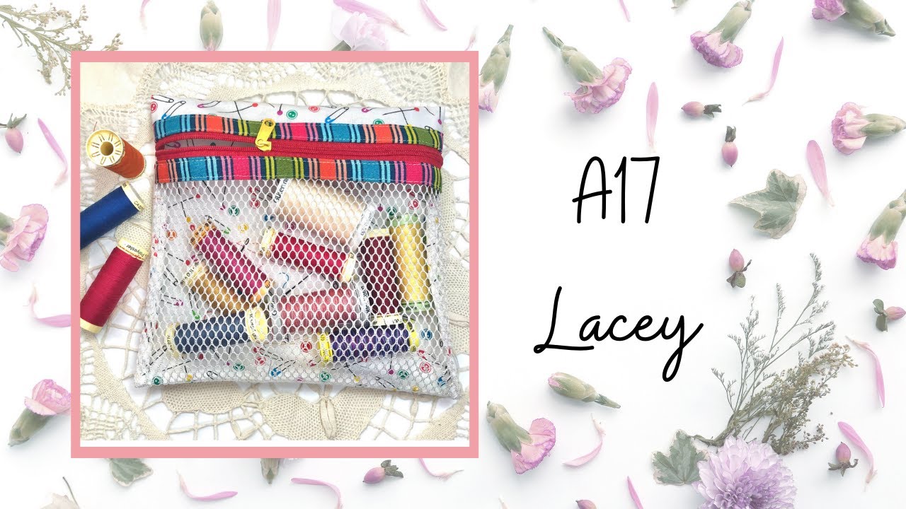 DIY sew a mesh pouch - Lacey