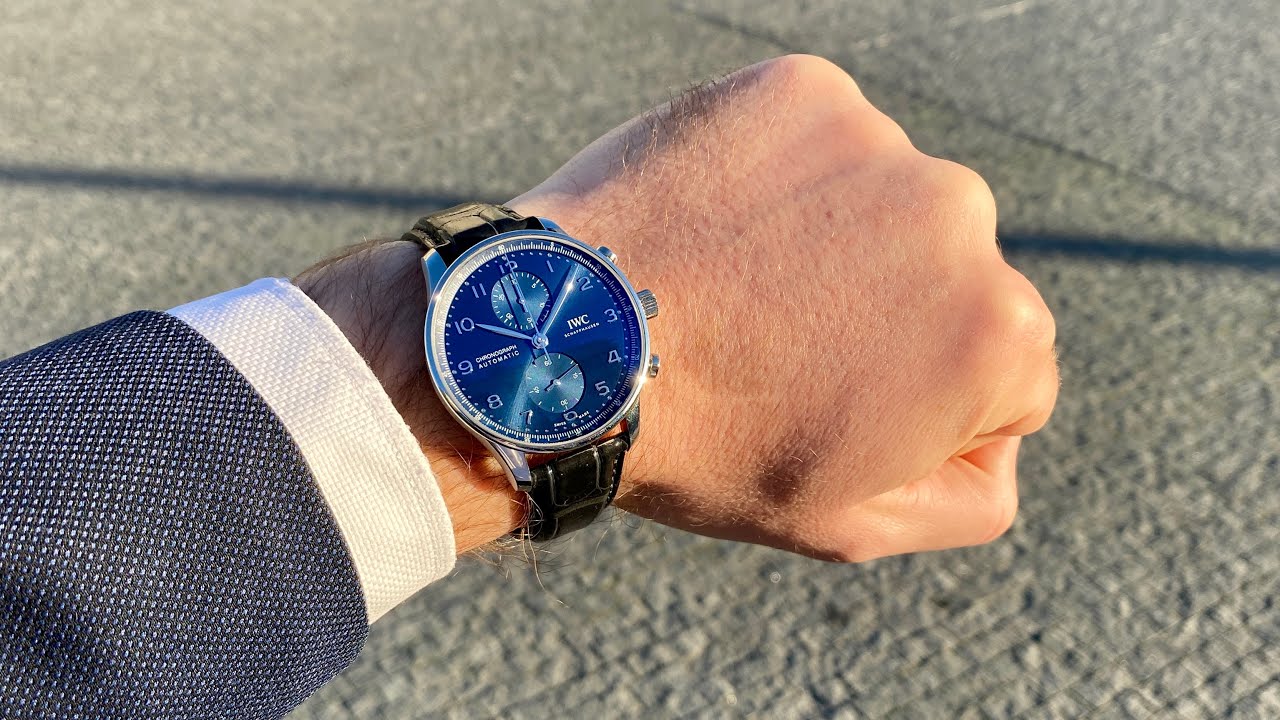 IWC Portugieser Chronograph blue 41 mm