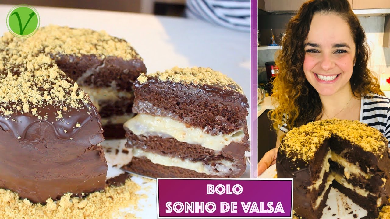BOLO SONHO DE VALSA DECORADO (SEM LEITE DE VACA/SEM OVO) #668 | Receitas da Mussinha
