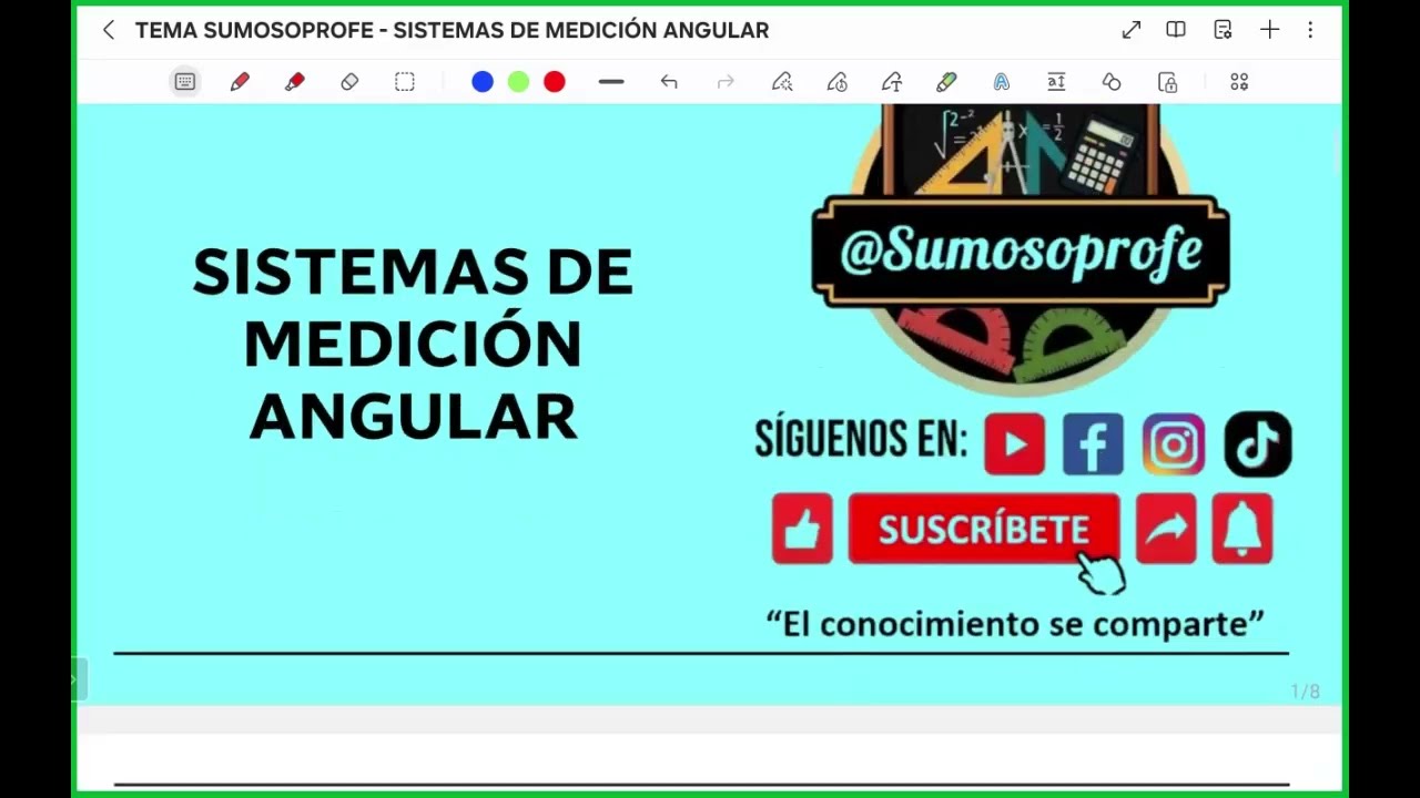 SISTEMAS DE MEDICIÓN ANGULAR #matematicas #sistema #medicion #angular #maths