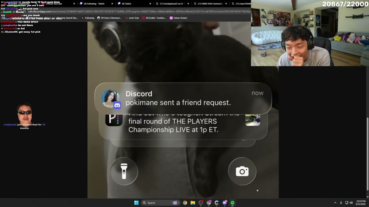 Джейсон отреагировал на то, что Pokimane добавила YBG в Discord!