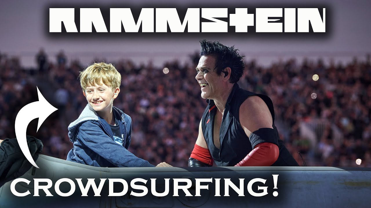 11Y OLD BOY CROWDSURFING WITH RAMMSTEIN 2024 (4K)
