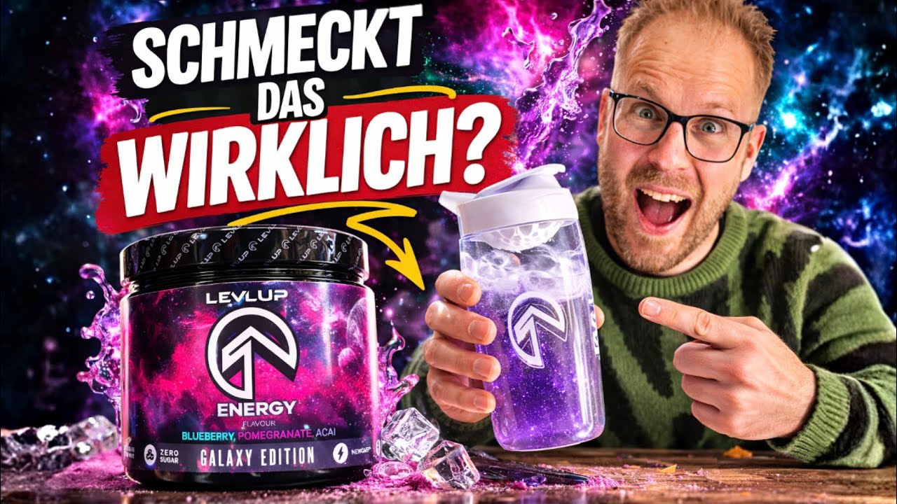SCHMECKT DAS WIRKLICH? LevlUp Galaxy Gaming Booster im Test!