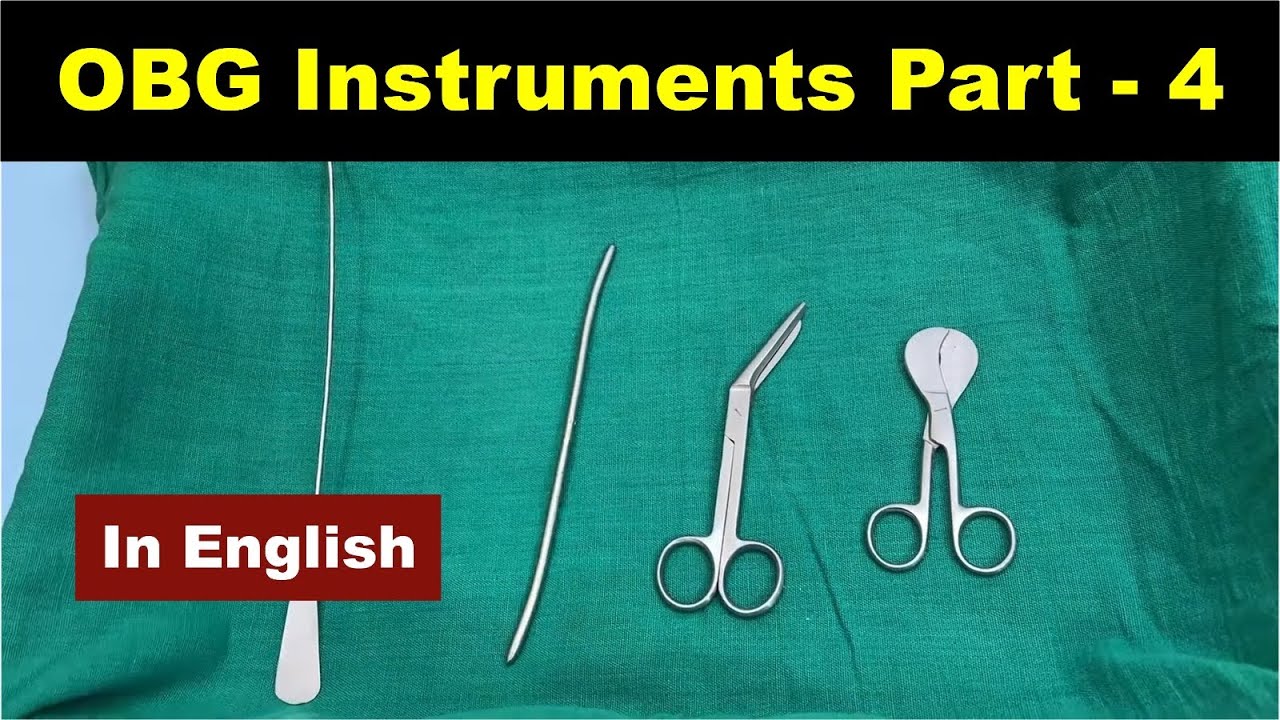OBG instruments Part-4 (English) | Nursing Lecture