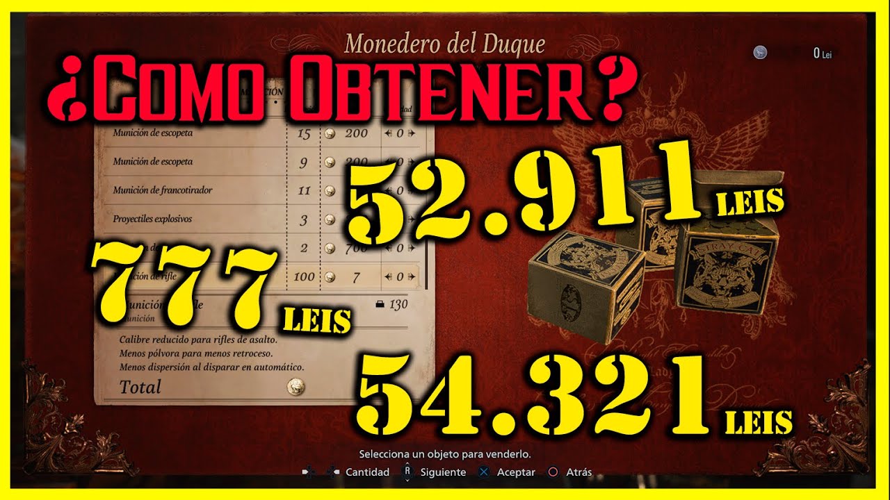 777 - 52911 - 54321 Leis! EL secreto para Obtenerlos! RE Village!