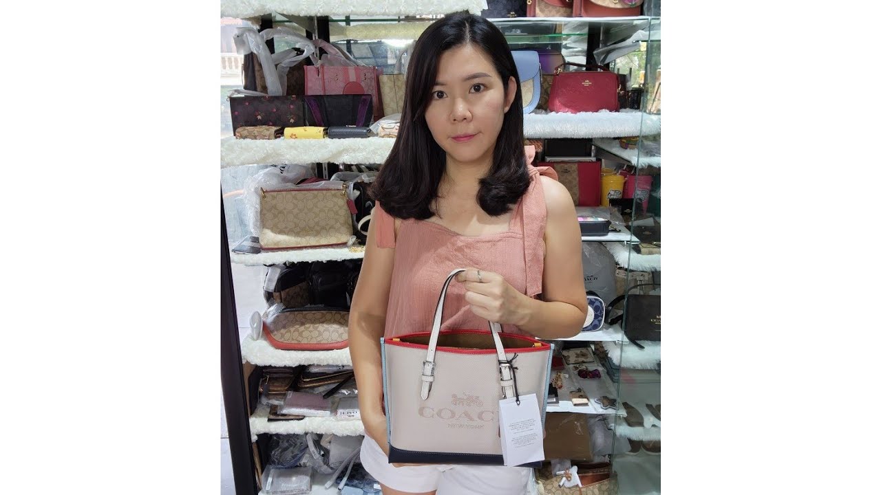 กระเป๋า Coach CB651 / Mollie Tote 25 In Colorblock / รีวิว​ By styles by us