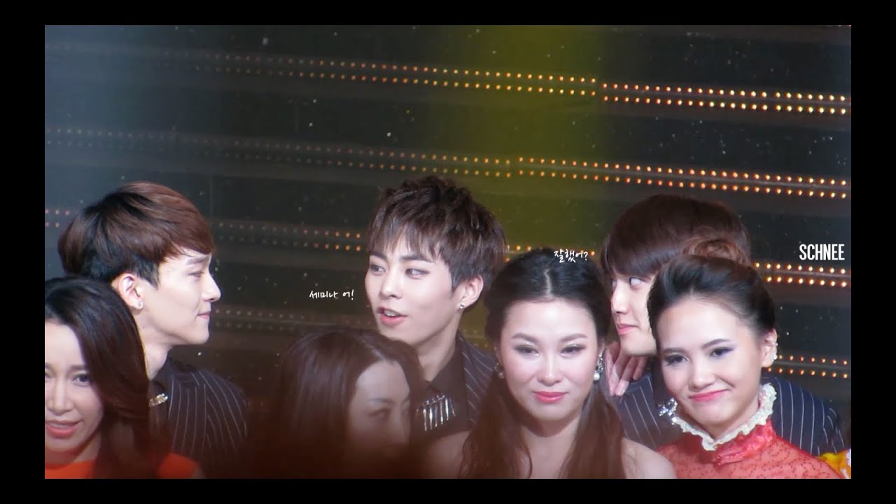 141126 한중가요제 엔딩 시우민 XIUMIN Edit. '사진찍는 잔망슈밍'