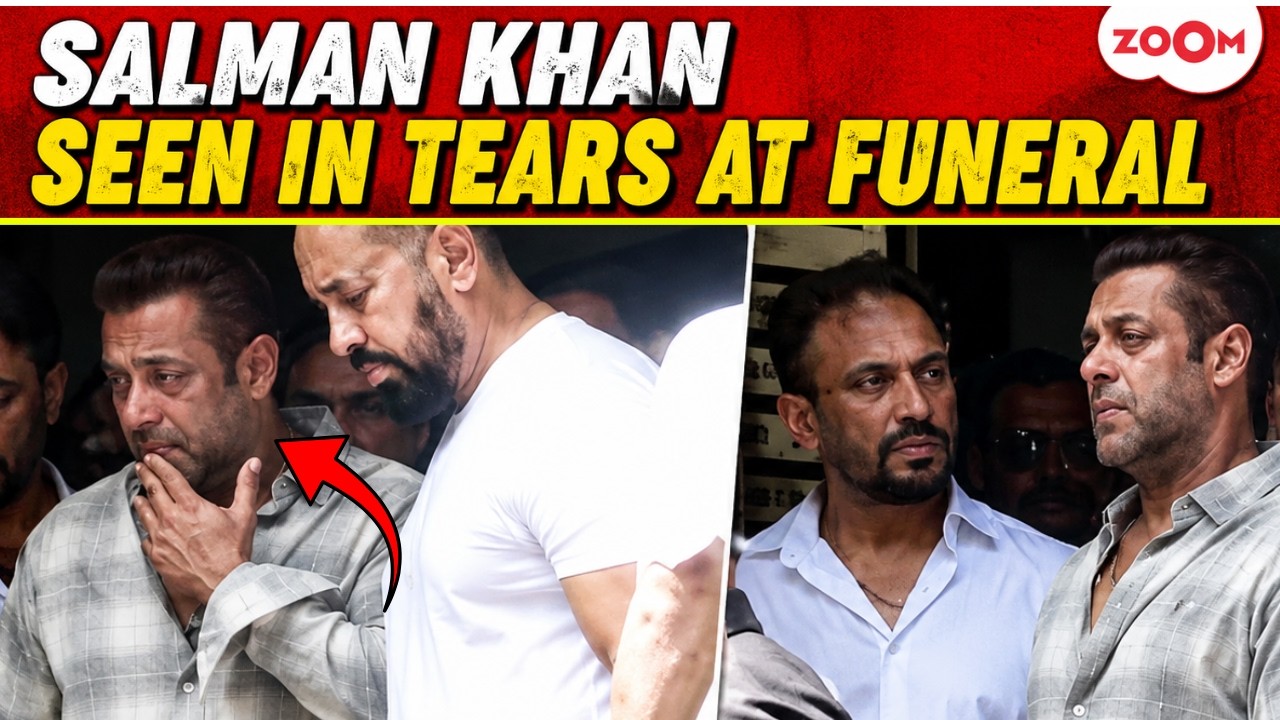 Salman Khan Breaks Down in Tears at Family Friend Kumud Rane's Funeral | Emotional Video