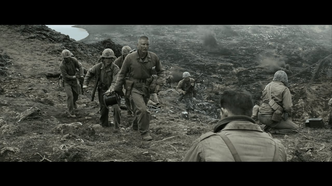 U.S.M.C Planting the American Flag on Mt.Suribachi Iwo Jima (From the Movie Flag Of Our Fathers)