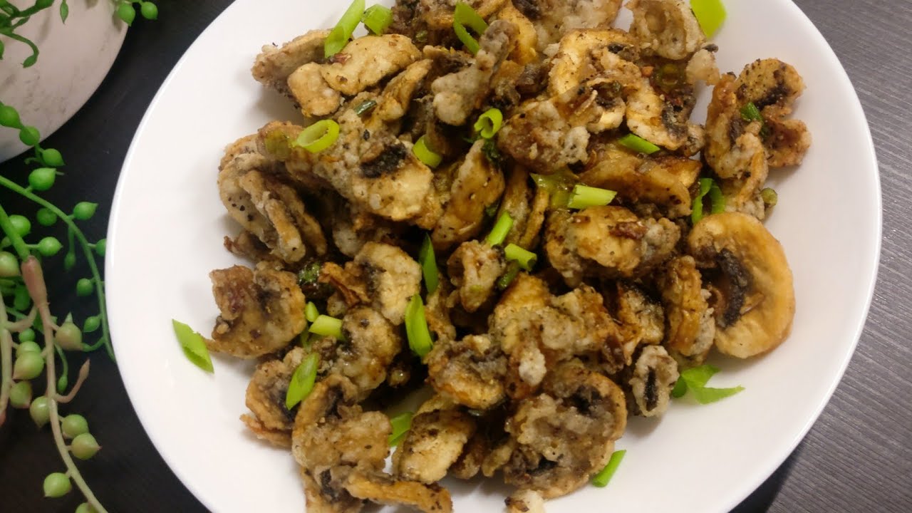 Mushroom Appetizer | Mushroom Salt and Pepper | Mushroom Pepper Fry | Mushroom Fry |Mushroom Recipes