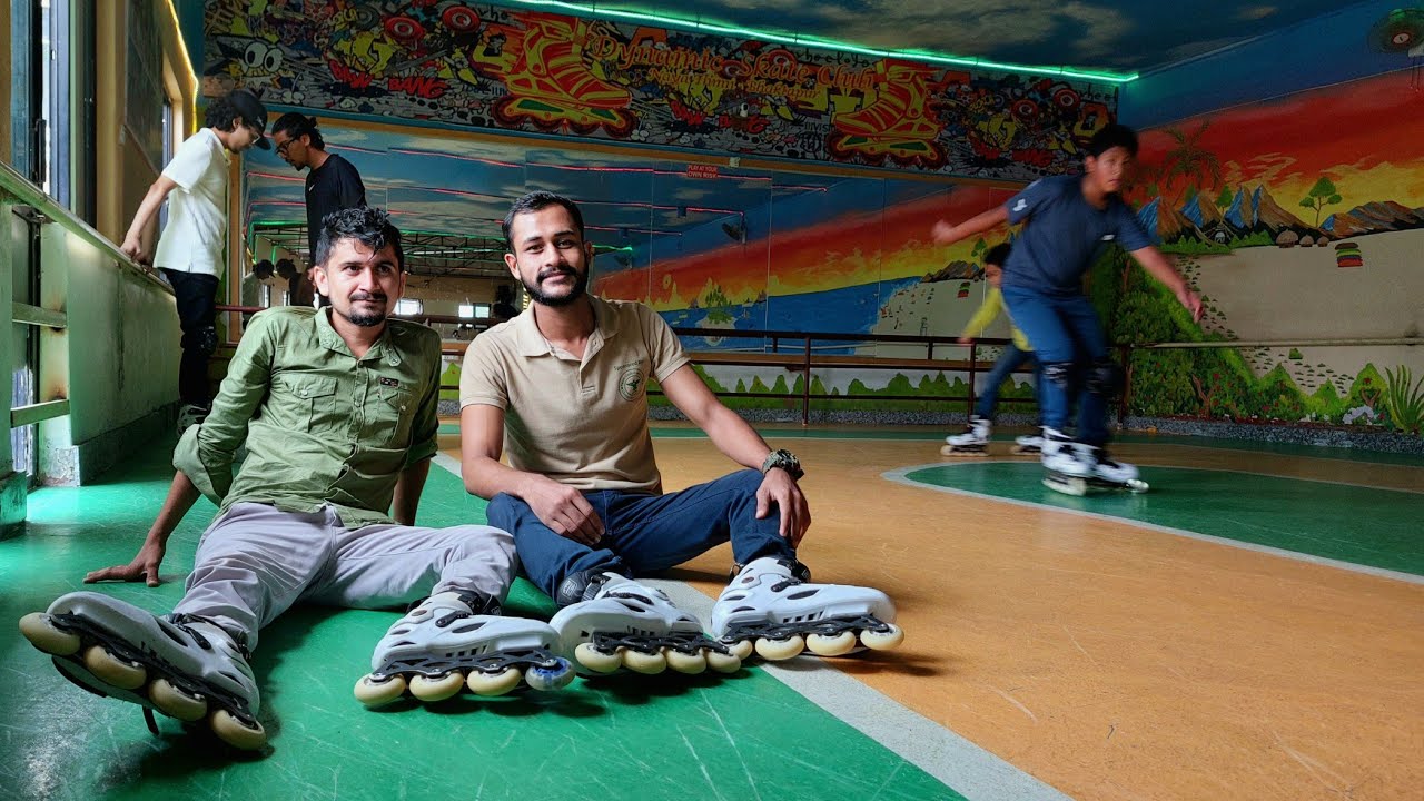 Enjoying roller skating at Dynamic Skate Rink Bhaktapur, Kathmandu Valley, Nepal 🇳🇵Sandeep Oli