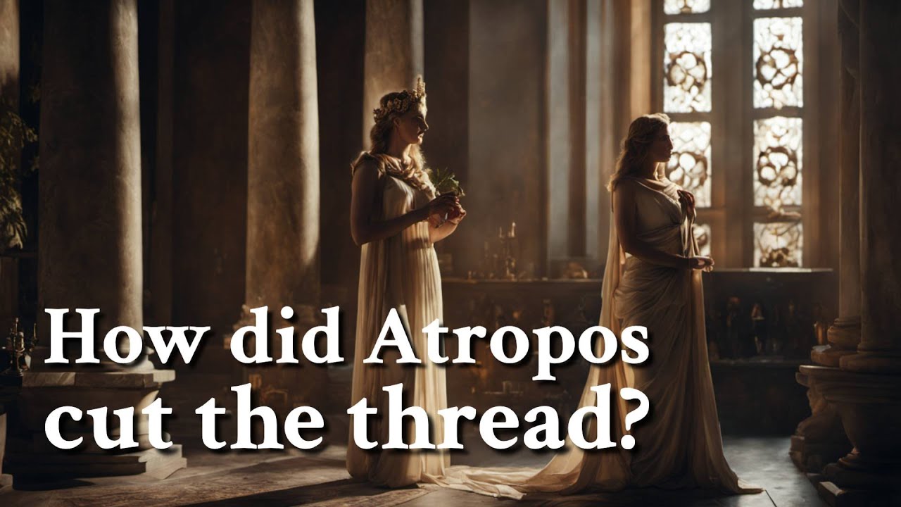 How did Atropos cut the thread? Greek Mythology Story
