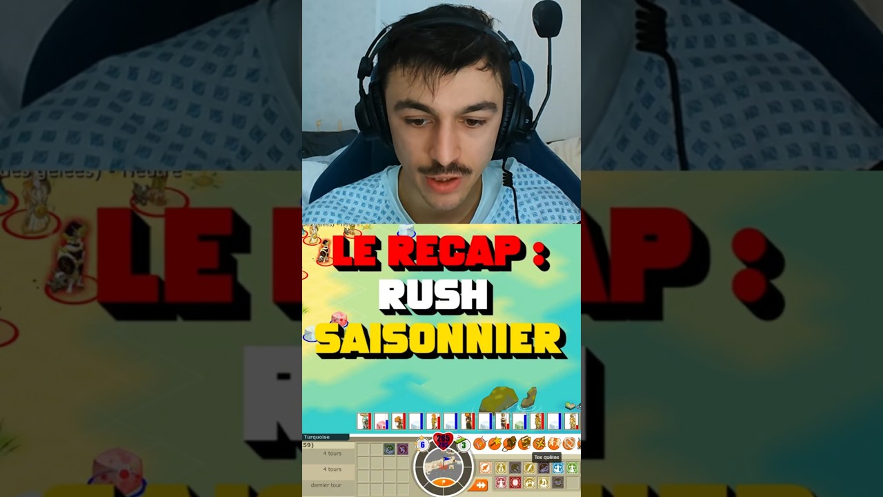 RECAP JOUR 1 du RUSH SAISONNIER sur DOFUS RETRO