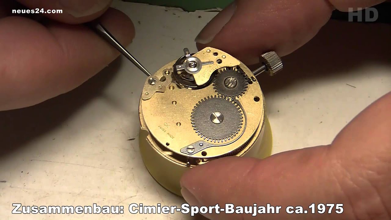 Chronograph - Cimier-Sport-GK - Bauj. 1975 - Zusammenbau