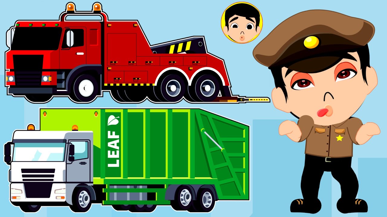Truk Sampah, Mobil Derek, Mobil Polisi, Bahaya Membuang Sampah Sembarangan Saat Naik Mobil