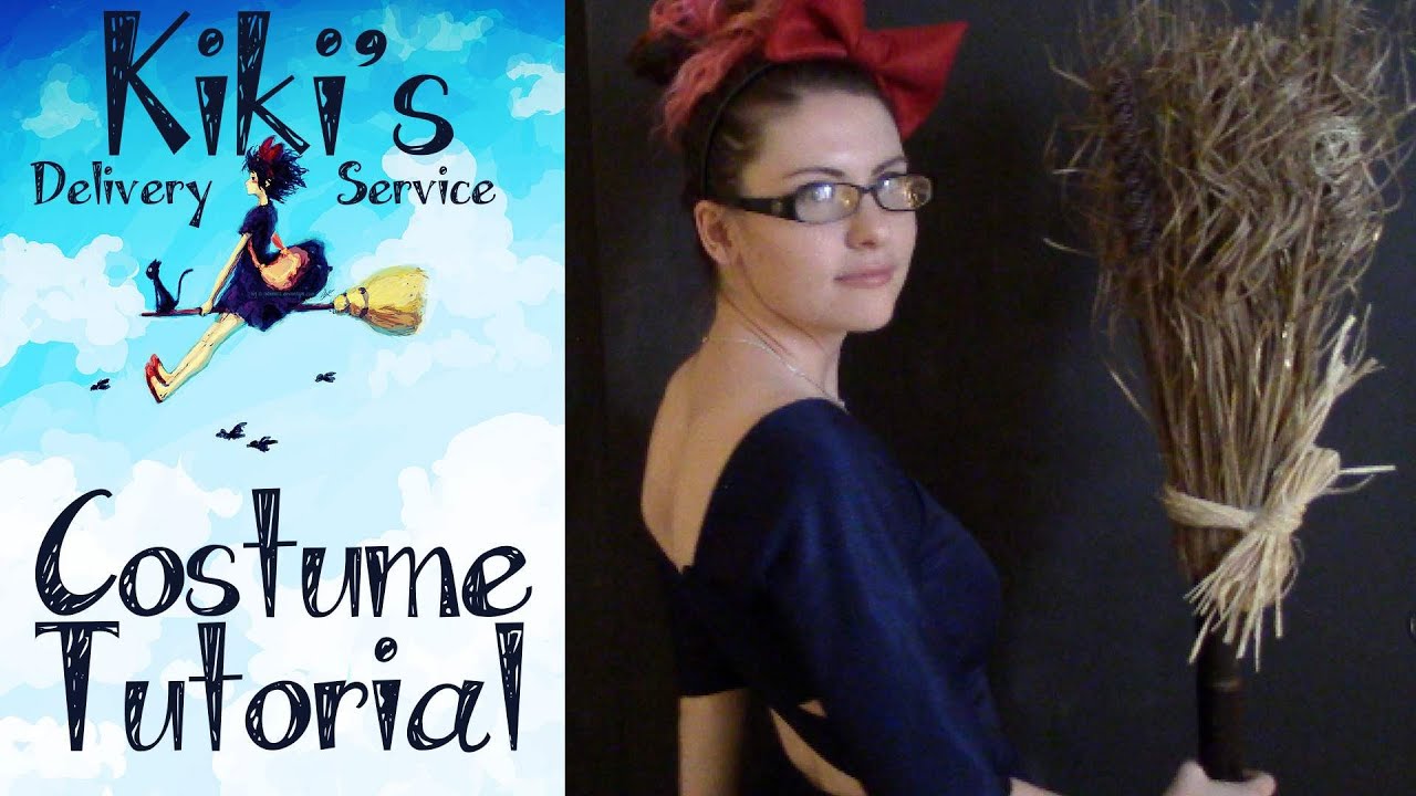 [Modern] Kiki's Delivery Service Cosplay Tutorial  - Dress + Hair Bow + Broom