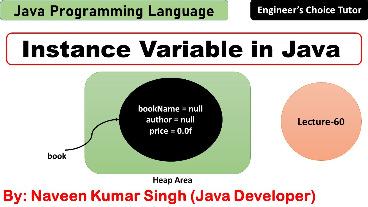 Instance Variable in Java | Java Programming Language | Java